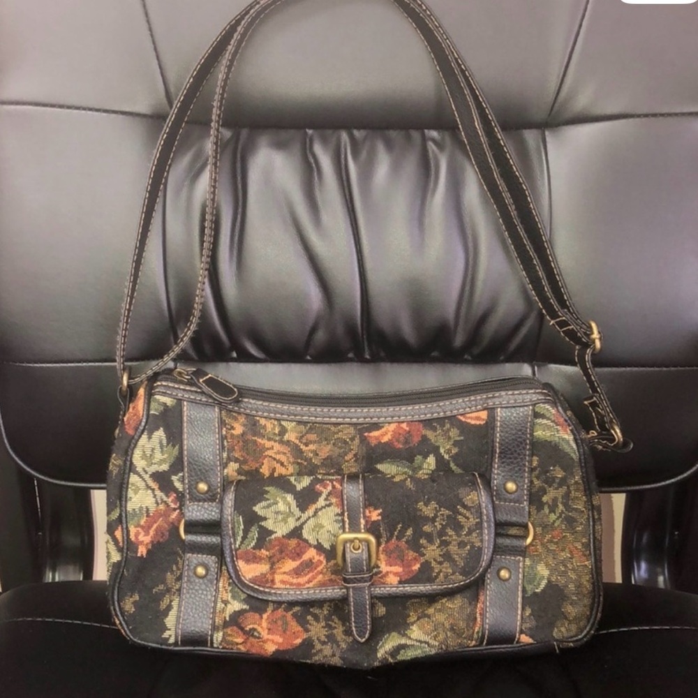 Vintage Floral Tapestry Purse